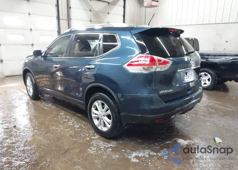 2015 Nissan Rogue Sv from USA, damaged, VIN KNMAT2MV7FP586404